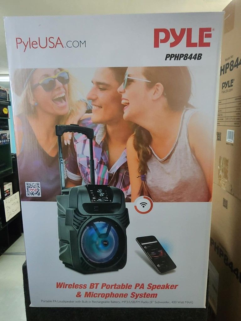 Pyle Bluetooth Karaoke Party Speaker, New In Box