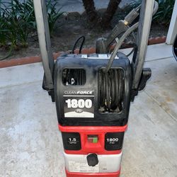 Clean Force 1800 Electric Pressure Washer 1.5 GPM 1800 PSI Soap Dispenser 