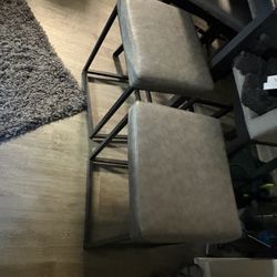 Gray Bar Stools 