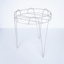 White Lightweight Metal Plant Stand NEW