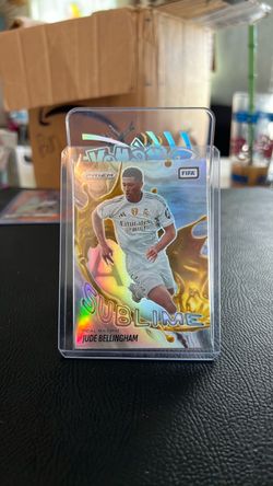 JUDE BELLINGHAM 2025 PRIZM FIFA SOCCER SUBLIME SILVER SP #5 REAL MADRID CASE HIT