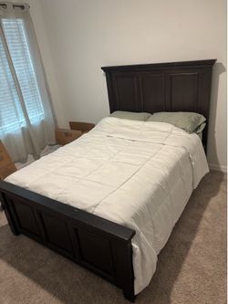 Full size bed with new mattress