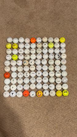 100 golf balls