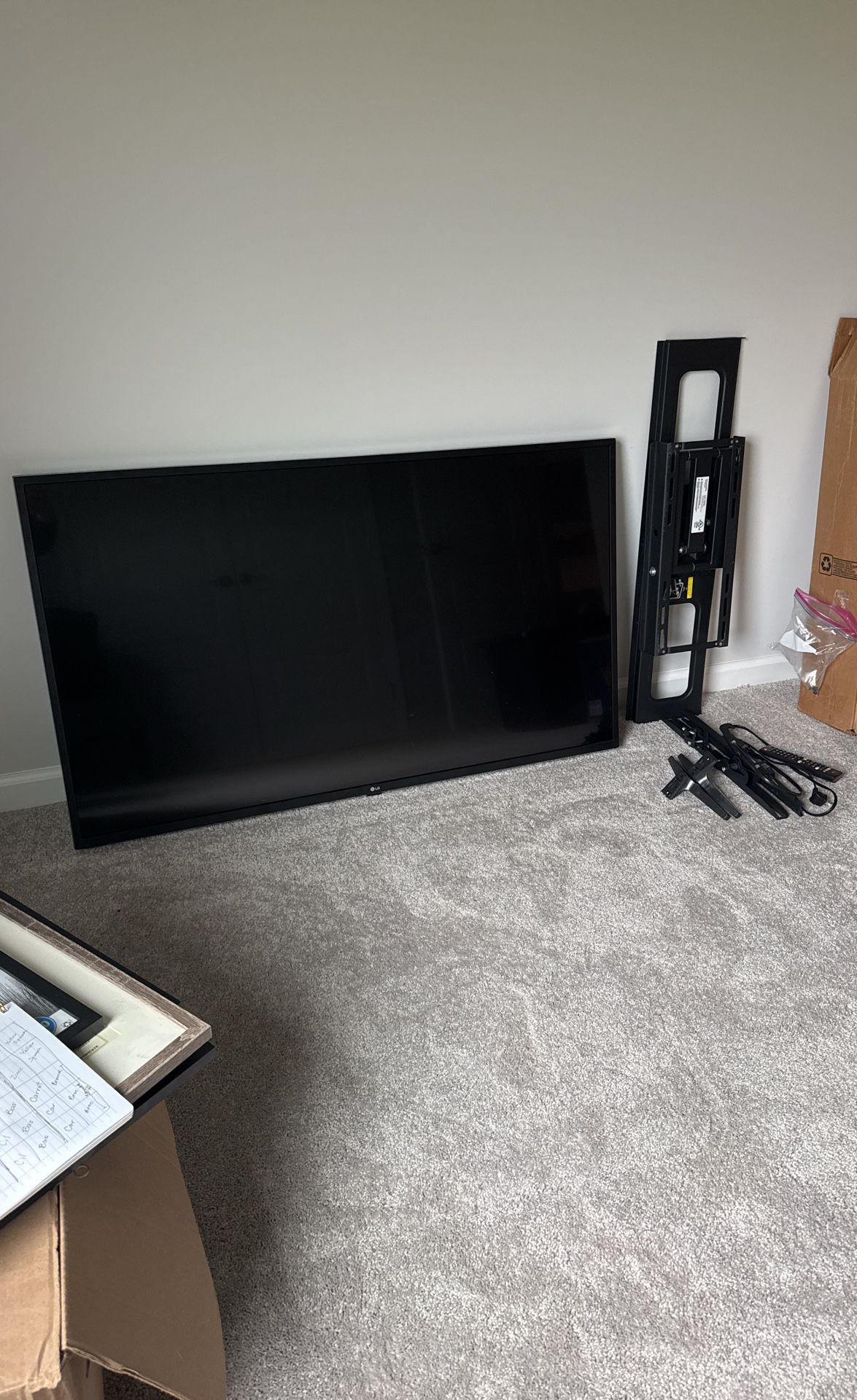 50” LG TV with Wall Mount Included