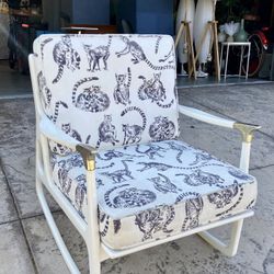 Lemur Print Rocking Chair