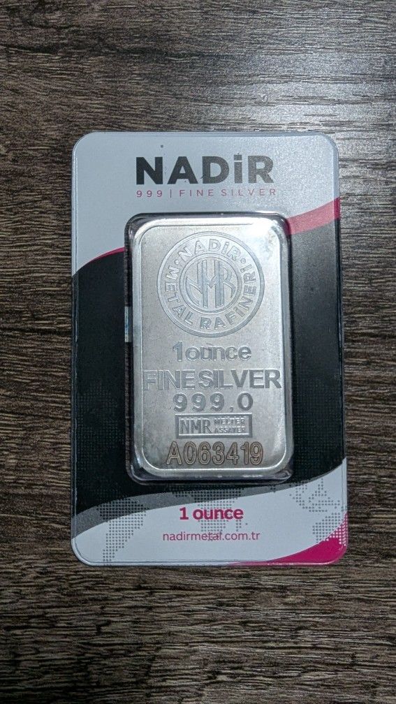 1 ounce .999 Silver Nadir Bar Sealed