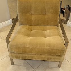 MCM Metal Accent Chair