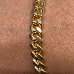14k Miami Cuban Link Bracelet 