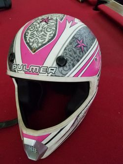Pink girls Fulmer motorcross 4 wheeler dirt bike helmet