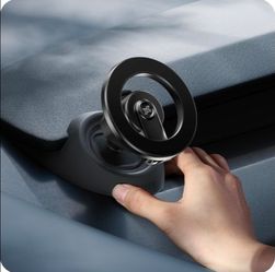 Magnetic Phone Mount for Tesla Model Y Juniper 2024-2026 & Model 3 Highland, Dashboard Hidden Design, 360° Rotatable Car Holder, Stable Anti-Shake