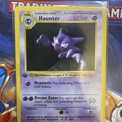 Haunter First Edition Pokemon Card 