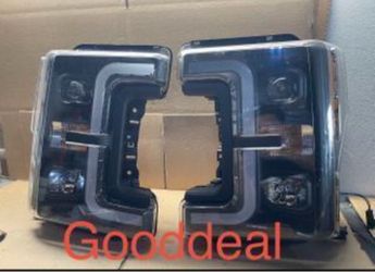 OH168 Fit 17-19 Ford Superduty F250/350/450 LED Bar Headlight Pair