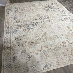 New Brown, Beige & Gray Washable Rug 8x10