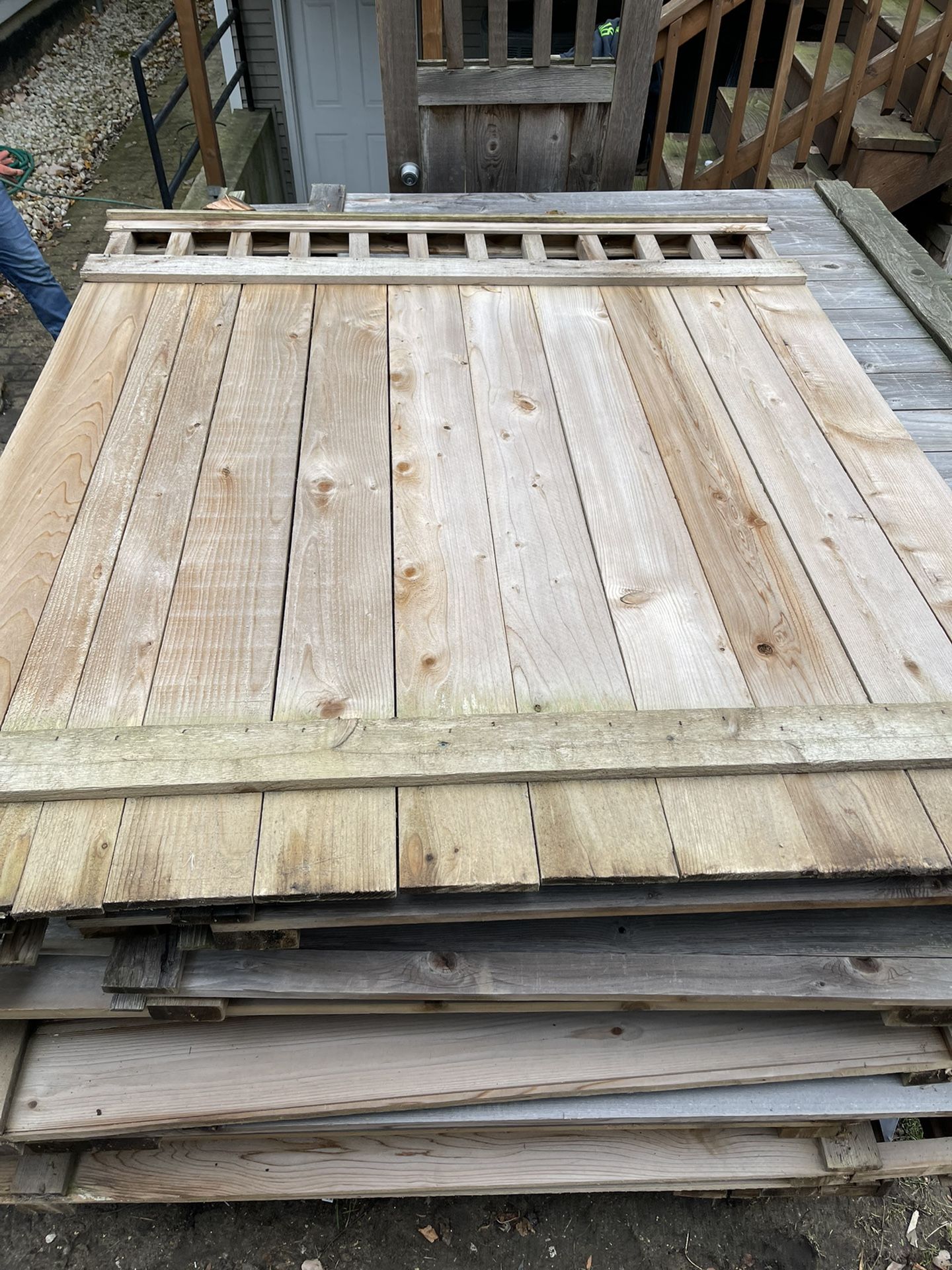 Used Cedar Fence Panels