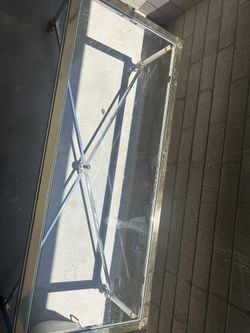 Silver Glass Table 