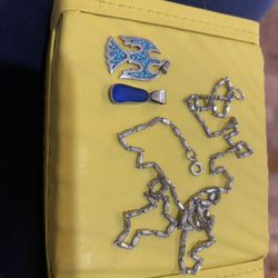 Sterling Silver Chain Pendant And Earrings 