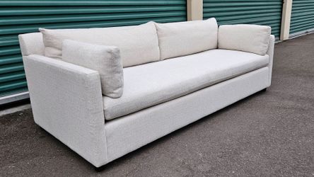 FREE DELIVERY!!! West Elm "Marin" Luxury WHITE Sofa 86" ($1.8K Retail...50% OFF)!!!!
