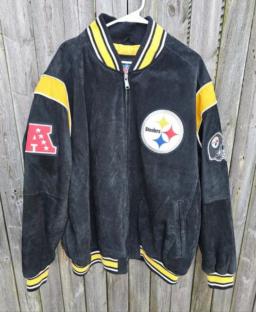 PITTSBURGH STEELERS 100% XXL LEATHER JACKET
