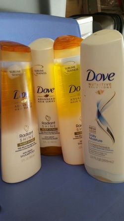 Dove shampoo and conditioner