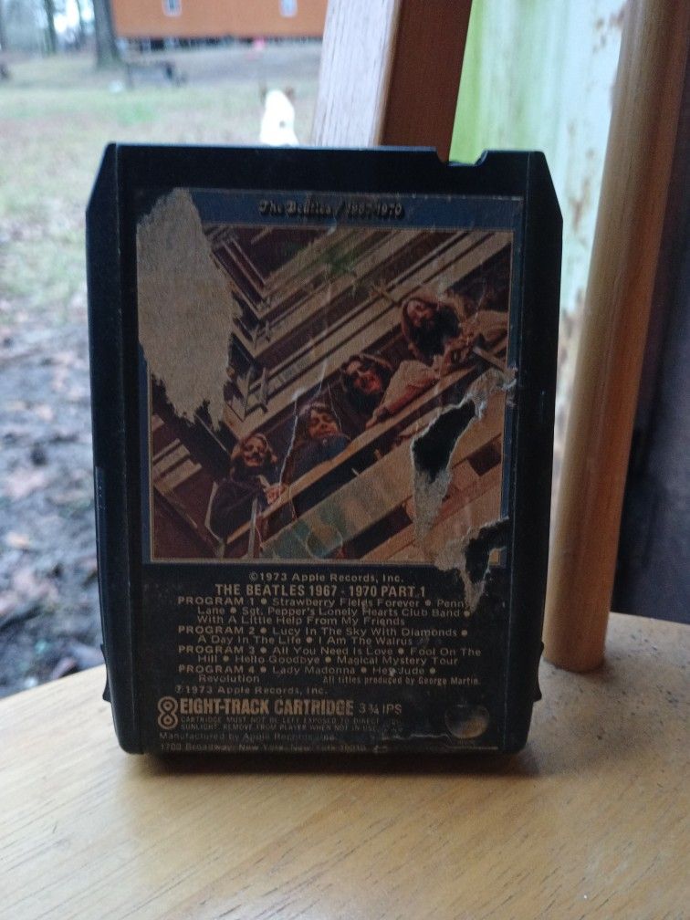 The Beatles 1967-1970 Eight-Track Cartridge 3 3/4IPS