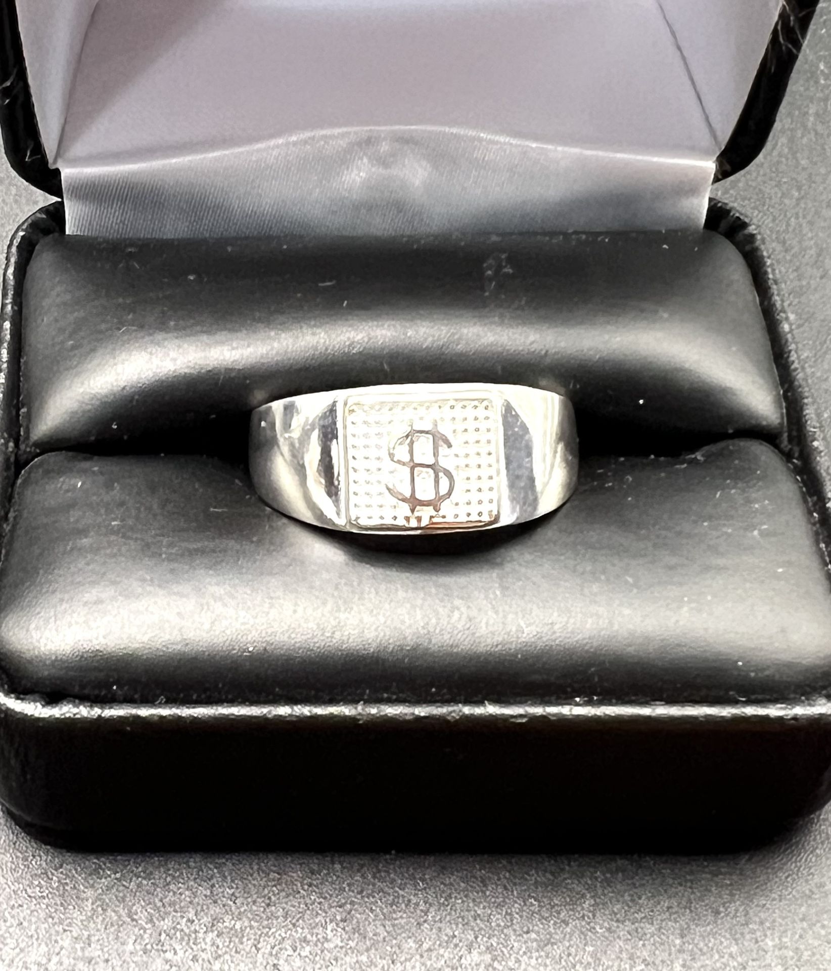925 Sterling Silver Dollar sign Men’s ring