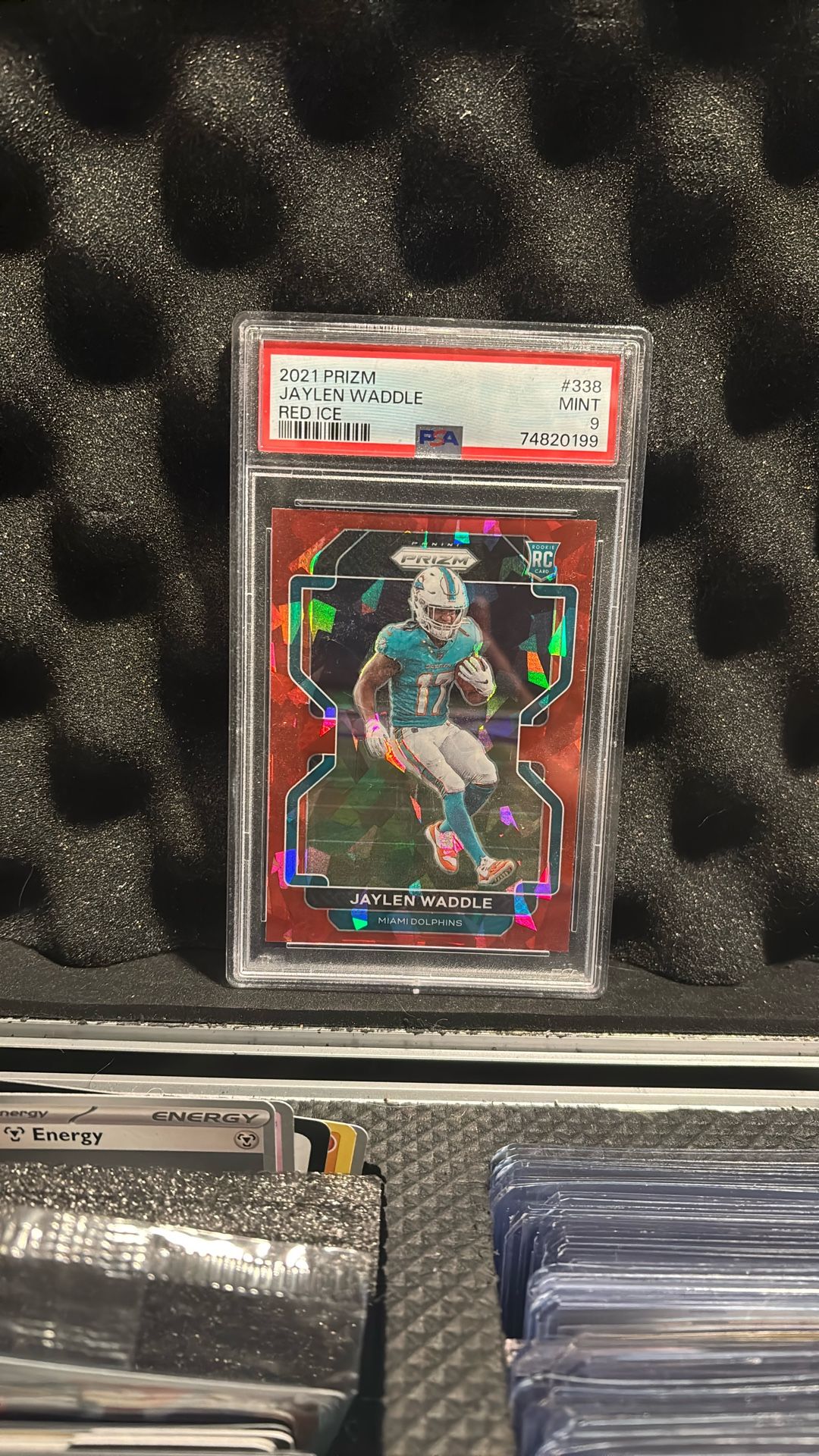 2021 Prizm Jaylen Waddle Red Ice Mint 9 #338