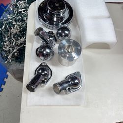 Chrome Engine Parts Pulley Goose Neck Oil Caps 