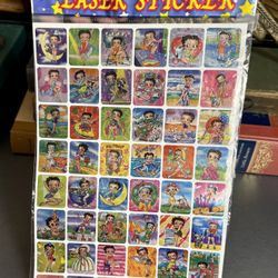 AUTHENTIC VINTAGE BETTY BOOP LASER STICKER COLLECTION 48 Laser Sticker (SEALED)