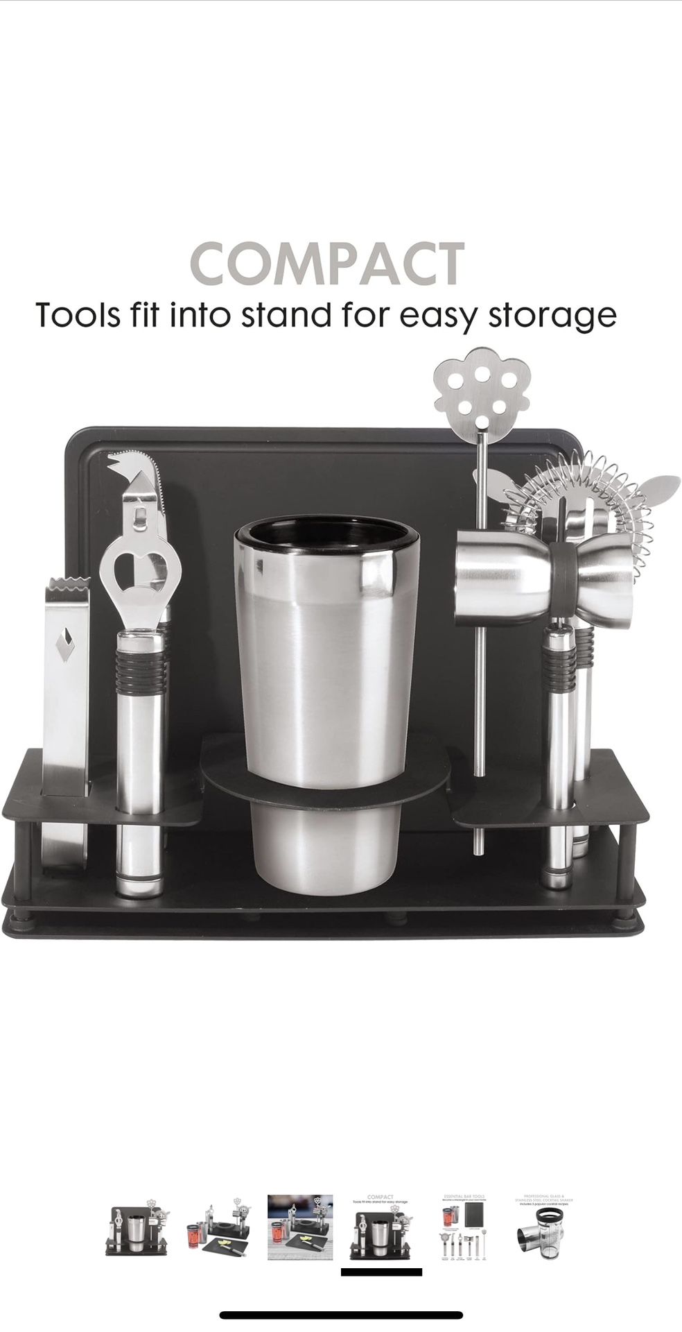 Bar Tool Set. 10 Pieces And Brand New. Box In Decent Condition.