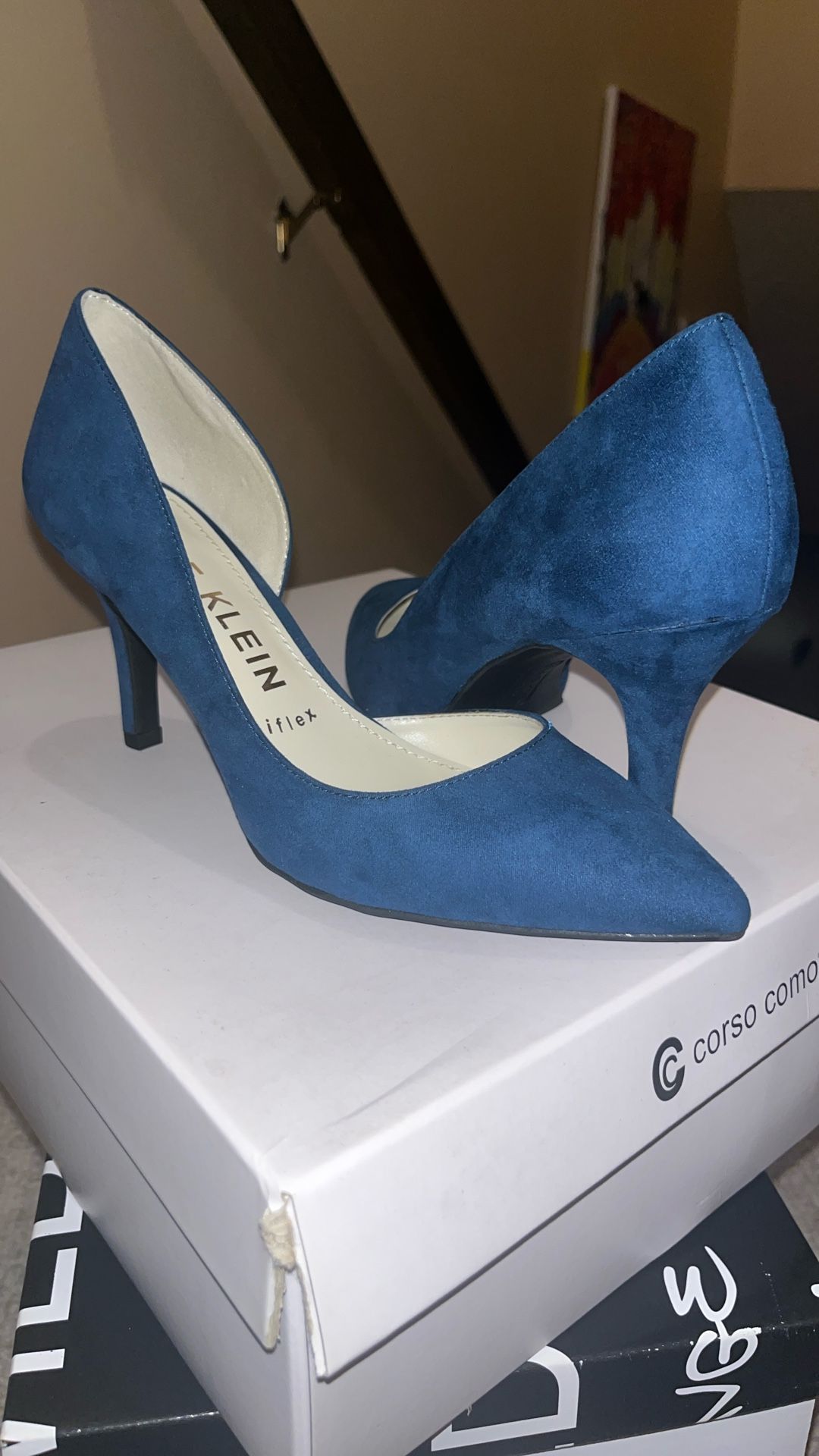 Anne Klein Iflex, Sz 71/2, Navy Blue