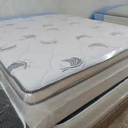 $199 Queen Pillow Mattress Only Brand New Free Delivery Same Day 