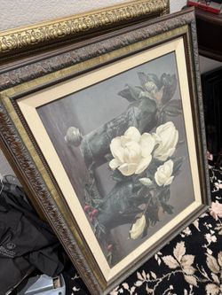 Set of 5 Framed Floral Still‑Life Prints