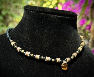 Tiger Eye Handmade Choker Necklace 