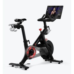 Peloton Bike Generation 1.2 (floor mat & 3lb dumbbells Included)