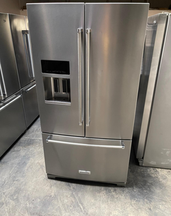 KitchenAid 36" French Door Refrigerator w/ Dispenser, LED