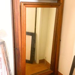 #1960s Brown Saltman Mid-century Solid Walnut mirror