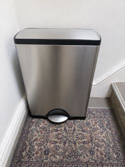 Simplehuman Dual Compartment Stainless Steel Trash Can 46L