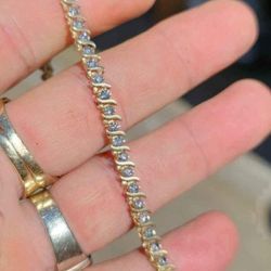 10k Diamond Bracelet