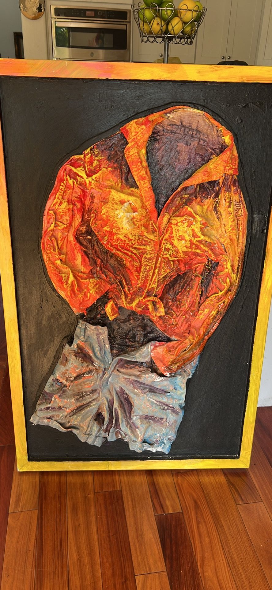 Oil Painting Modern sculpted art