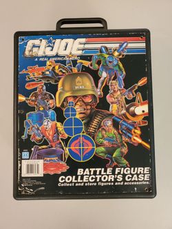 1991 GI Joe Battle Figure Collectors Case ARAH -  Hasbro  - Missing Dividers -  Great Condition