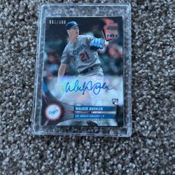 Walker Buehler signed rookie Card