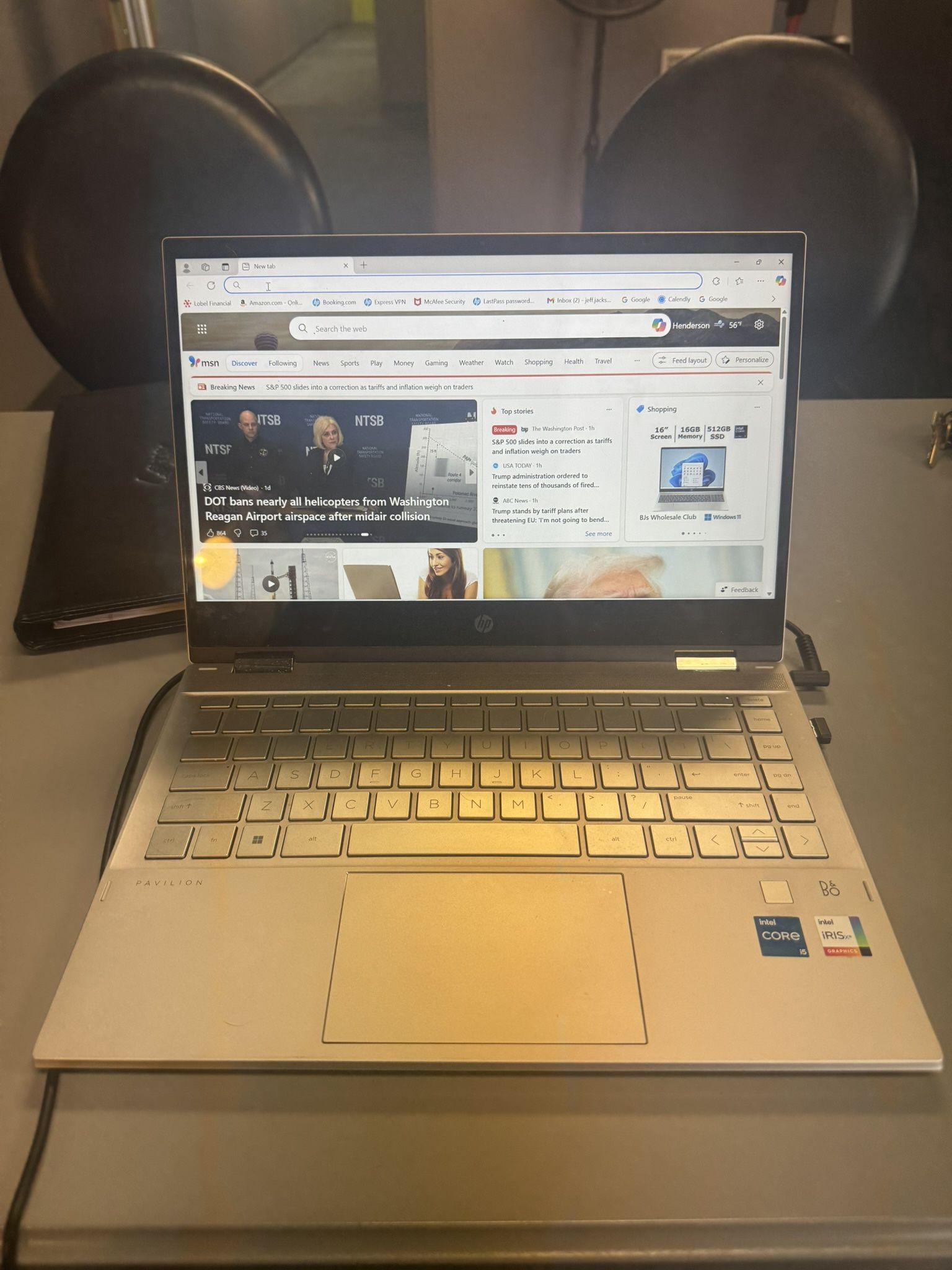 HP Laptop, With Wireless Mouse And Pad