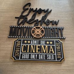 Wooden Movie Signs
