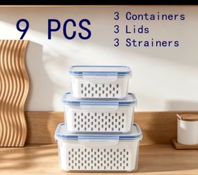 3-Piece Produce Saver Container Set