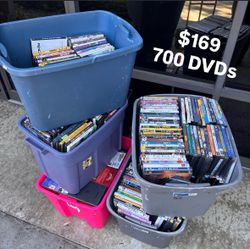 700 DVDs various titles