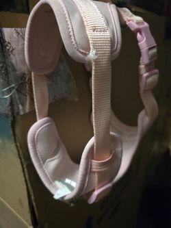Pink Small Dog Harness. Top Paw Brand. Neoprene Material