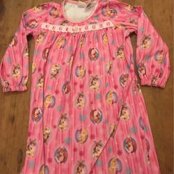 Disney Princess Pink Nightgown Size 5T & Slippers