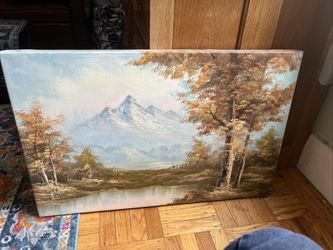 Vintage Hand, Painted Oil Painting