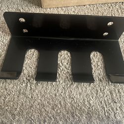 Hanging 3 Bars Barbell Organizer Holder And Weight Lifting Gloves