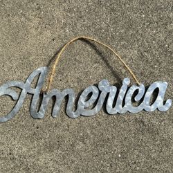 America Steel Sign 